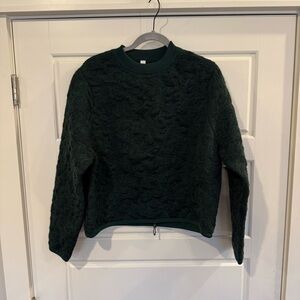 Lululemon Jacquard Multi-Texture Crew Neck Sweater Women’s Size 6 Green